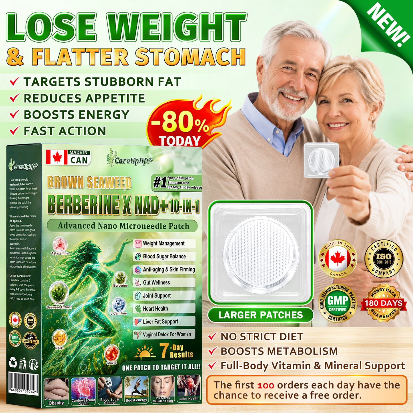 30𝑶𝒇𝒇𝒊𝒄𝒊𝒂𝒍 𝑺𝒕𝒐𝒓𝒆 | 𝐍𝐞𝐰!🍀𝐂𝐚𝐫𝐞𝐔𝐩𝐥𝐢𝐟𝐭® 𝐁𝐫𝐨𝐰𝐧 𝐒𝐞𝐚𝐰𝐞𝐞𝐝× 𝐁𝐞𝐫𝐛𝐞𝐫𝐢𝐧𝐞× 𝐍𝐃𝐀+ 𝟏𝟎-𝐢𝐧-𝟏 𝐍𝐚𝐧𝐨 𝐌𝐢𝐜𝐫𝐨𝐧𝐞𝐞𝐝𝐥𝐞 𝐏𝐚𝐭𝐜𝐡(𝐉𝐮𝐬𝐭 𝐨𝐧𝐜𝐞 𝐚 𝐝𝐚𝐲, 𝐯𝐢𝐬𝐢𝐛𝐥𝐞 𝐜𝐡𝐚𝐧𝐠𝐞𝐬 𝐢𝐧 𝟕 𝐝𝐚𝐲𝐬）𝘽𝙚𝙧𝙗𝙚𝙧𝙞𝙣𝙚 + 𝐁𝐫𝐨𝐰𝐧 𝐒𝐞𝐚𝐰𝐞𝐞𝐝 𝙁𝙤𝙧𝙢𝙪𝙡𝙖 ✅ 𝐅𝐨𝐫 𝐨𝐛𝐞𝐬𝐢𝐭𝐲, 𝗟𝗼𝗼𝘀𝗲 𝘀𝗸𝗶𝗻,𝐝𝐢𝐚𝐛𝐞𝐭𝐞𝐬, 𝐬𝐥𝐞𝐞𝐩 𝐚𝐩𝐧𝐞𝐚, 𝐣𝐨𝐢𝐧𝐭 𝐢𝐬𝐬𝐮𝐞𝐬, 𝐚𝐧𝐝 𝐦𝐨𝐫𝐞💯💯（副本）